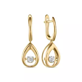 Серьги c бриллиантами