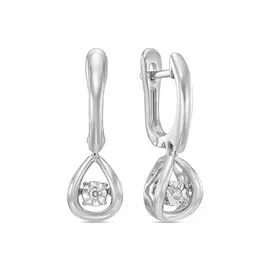 Серьги c бриллиантами