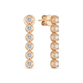 Серьги c бриллиантами