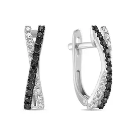 Серьги c бриллиантами