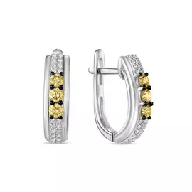 Серьги c бриллиантами