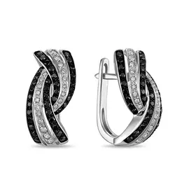 Серьги c бриллиантами