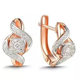 Серьги c бриллиантами