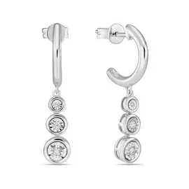 Серьги c бриллиантами