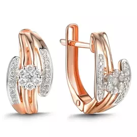 Серьги c бриллиантами