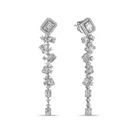 Серьги c бриллиантами