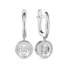 Серьги c бриллиантами