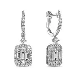 Серьги c бриллиантами