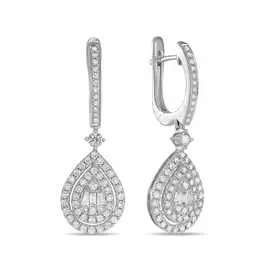 Серьги c бриллиантами