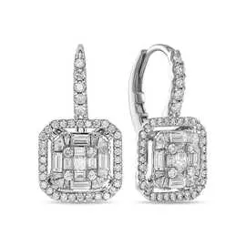 Серьги c бриллиантами