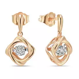 Серьги c бриллиантами