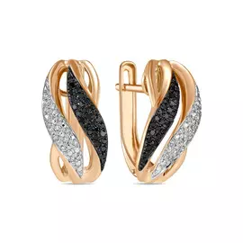 Серьги c бриллиантами