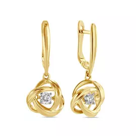 Серьги c бриллиантами