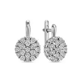 Серьги c бриллиантами