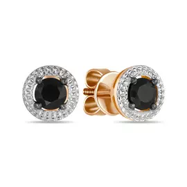 Серьги c цветными сапфирами