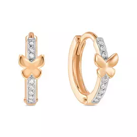 Серьги c фианитами