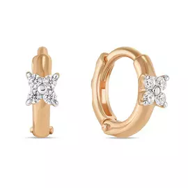 Серьги c фианитами