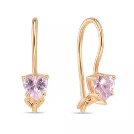 Серьги c фианитами