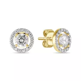 Серьги c фианитами