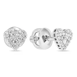 Серьги c фианитами