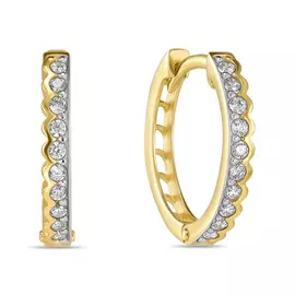 Серьги c фианитами