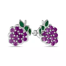 Серьги c фианитами