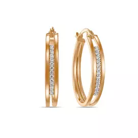 Серьги c фианитами