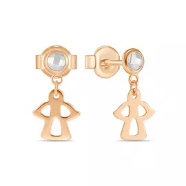 Серьги c фианитами