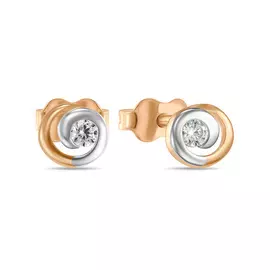 Серьги c фианитами