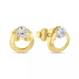 Серьги c фианитами