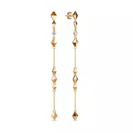 Серьги c фианитами