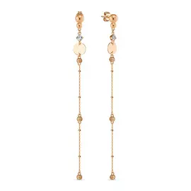 Серьги c фианитами