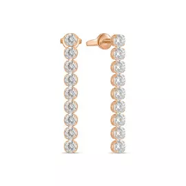 Серьги c фианитами