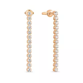 Серьги c фианитами