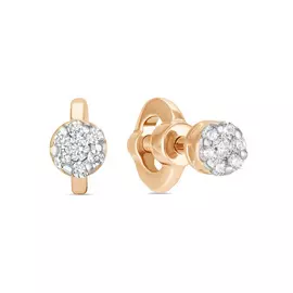 Серьги c фианитами