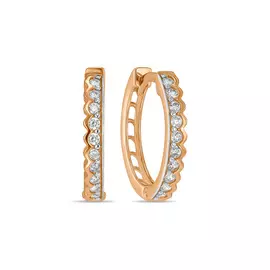 Серьги c фианитами