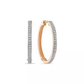 Серьги c фианитами