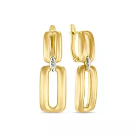 Серьги c фианитами