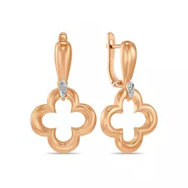 Серьги c фианитами