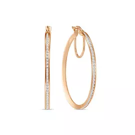 Серьги c фианитами