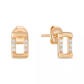 Серьги c фианитами