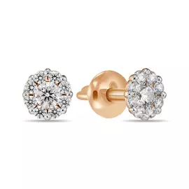 Серьги c фианитами