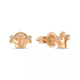 Серьги c фианитами