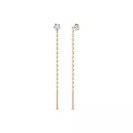 Серьги c фианитами