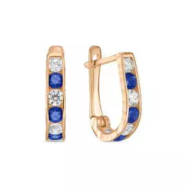 Серьги c фианитами