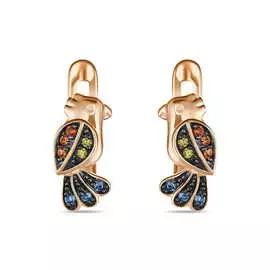 Серьги c фианитами