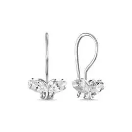 Серьги c фианитами