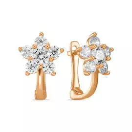 Серьги c фианитами