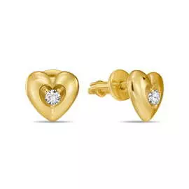 Серьги c фианитами