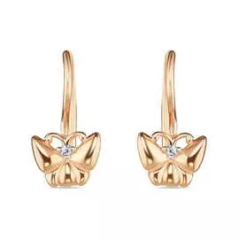 Серьги c фианитами